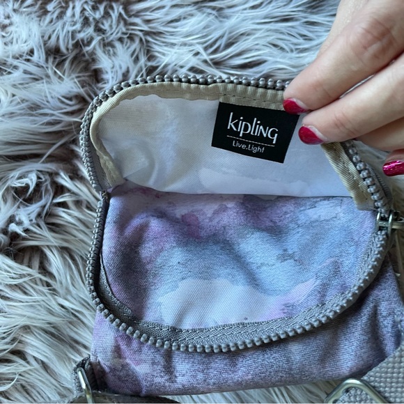 Kipling El Dorado Purple Mini Crossbody Bag - Picture 7 of 9